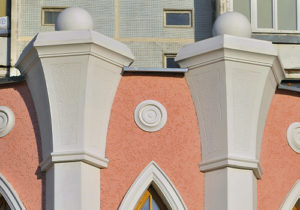 Фасадный декор из гипса
